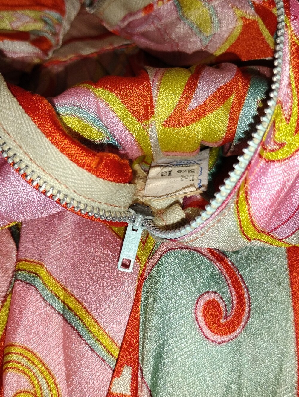 UPCYCLED VINTAGE BEADED PSYCHEDELIC DRESS - Picture 11 of 14